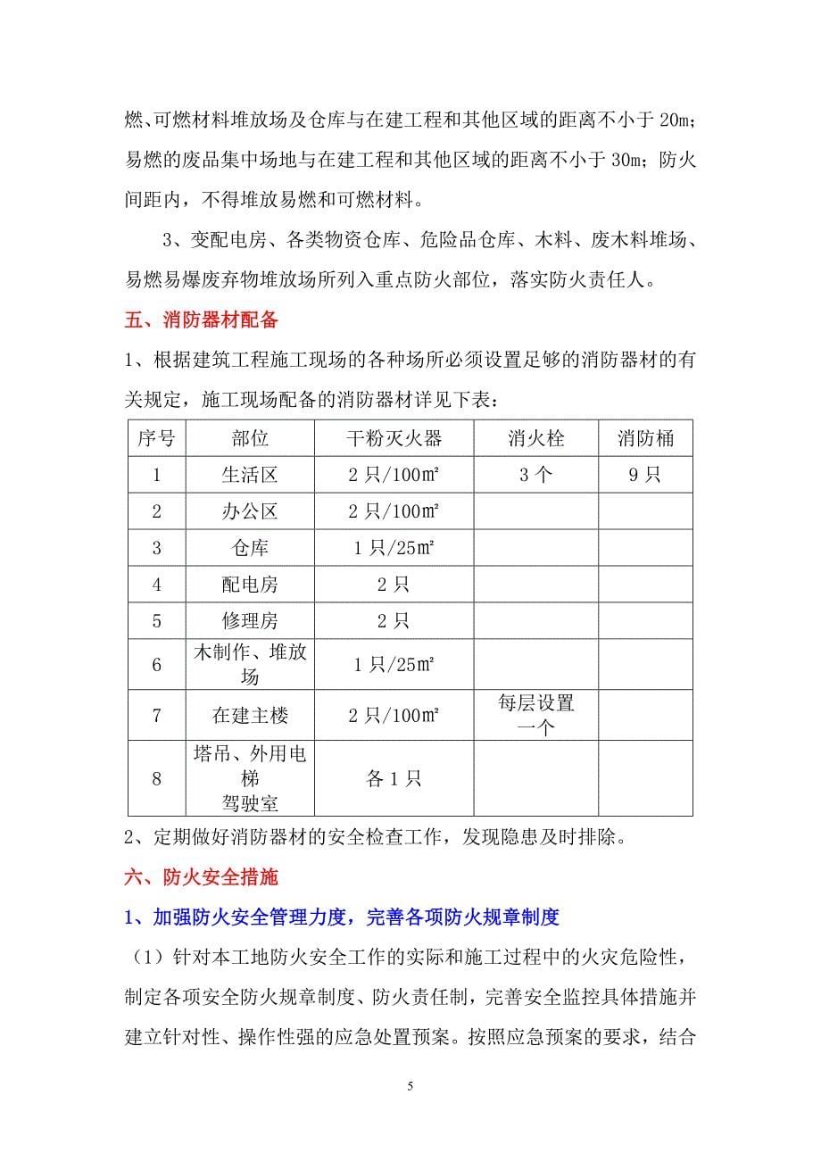 防火安全措施专项方案_第5页