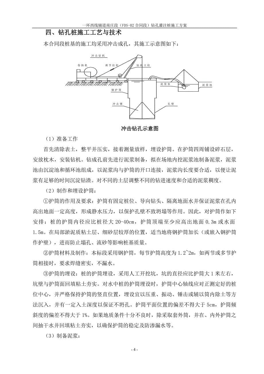 一环辅道钻孔灌注桩施工方案_第5页