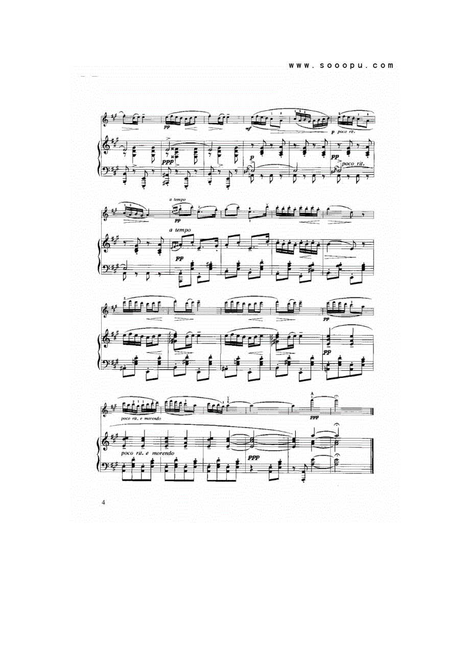 挪威舞曲钢琴谱_第4页