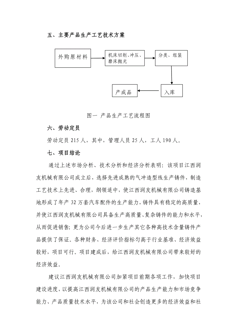 江西润友新上项目汽车配件生产线可行性研究报告_第4页