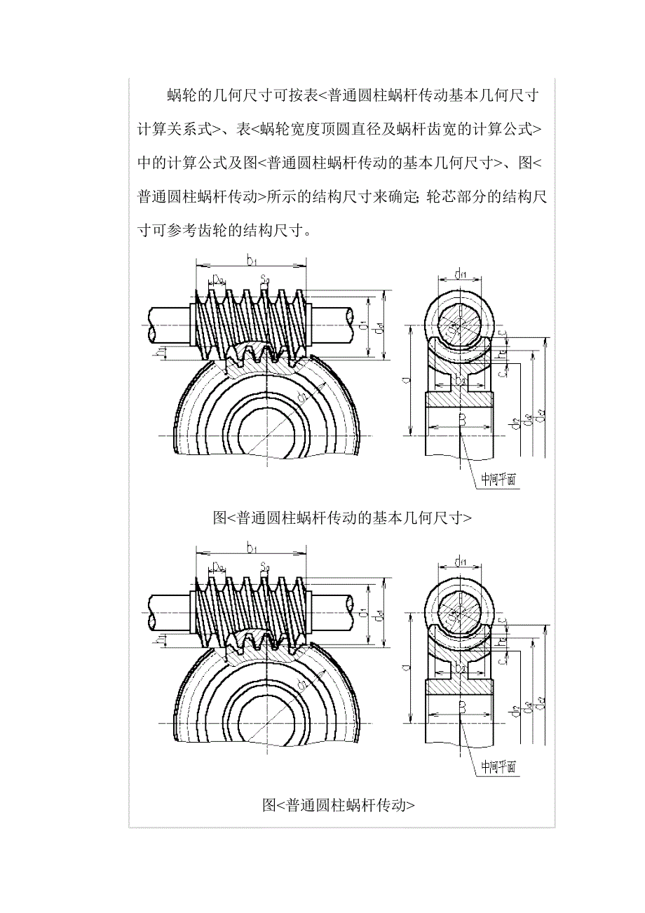 普通圆柱蜗杆和蜗轮的结构设计_第3页