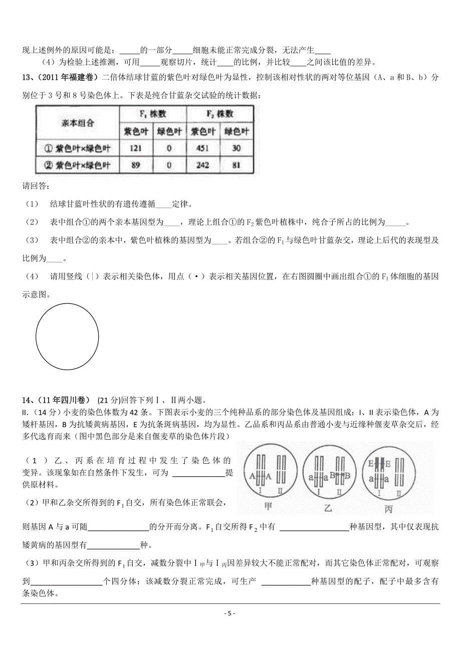 孟德尔遗传规律_第5页