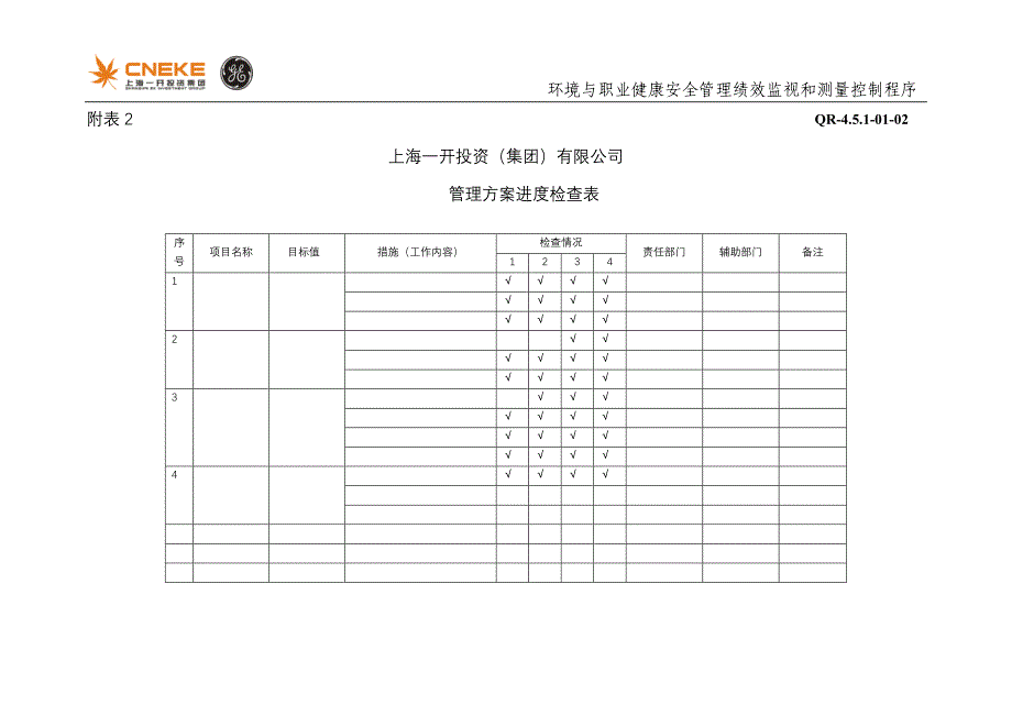 环境与职业健康安全管理绩效监视和测量控制程序附录_第2页