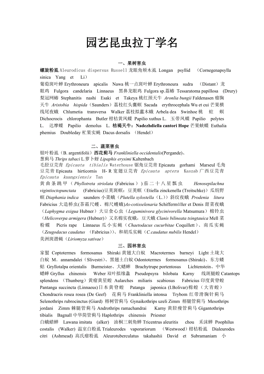 昆虫拉丁学名32011。9。14_第1页