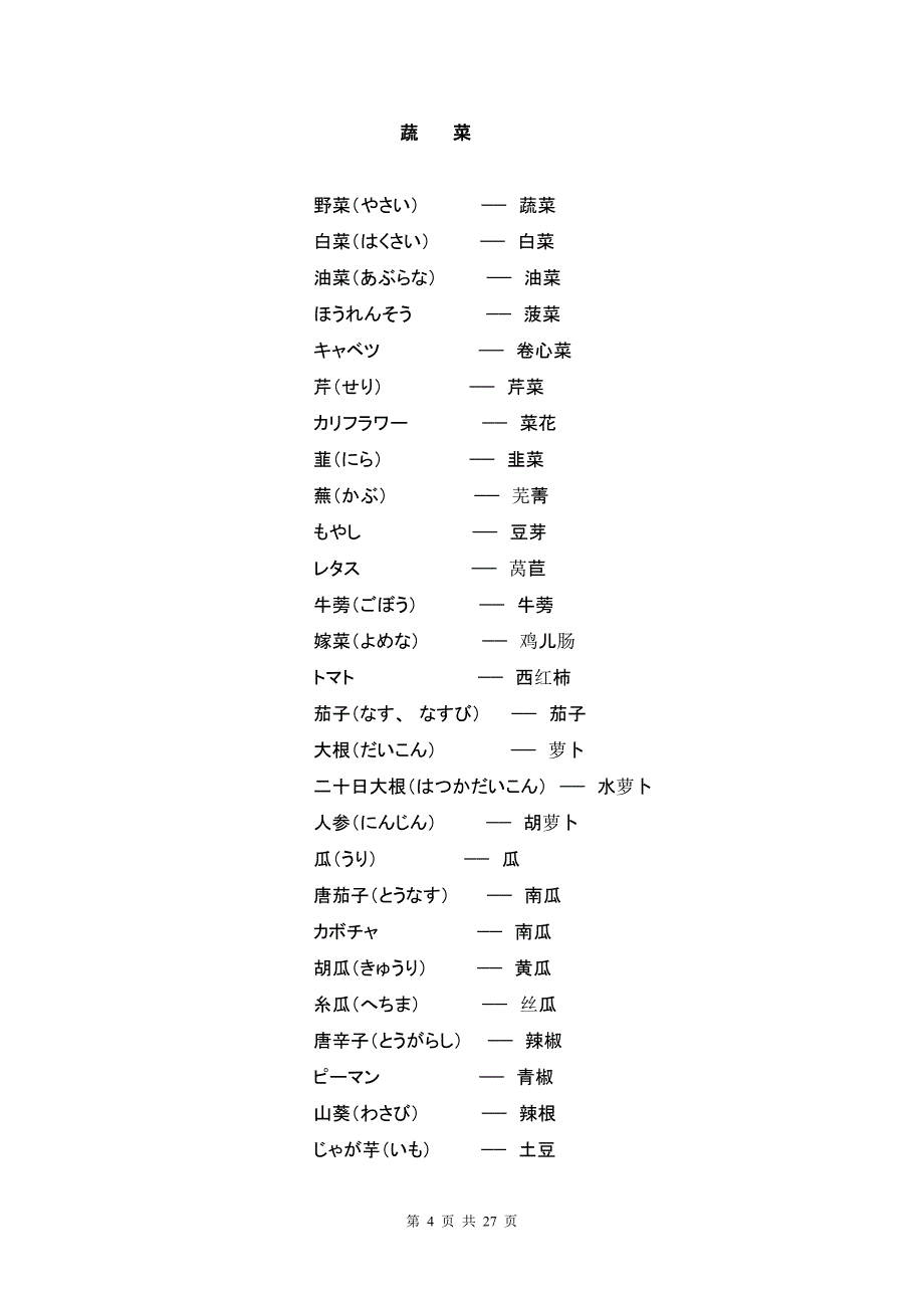 日语高频常用词汇_第4页