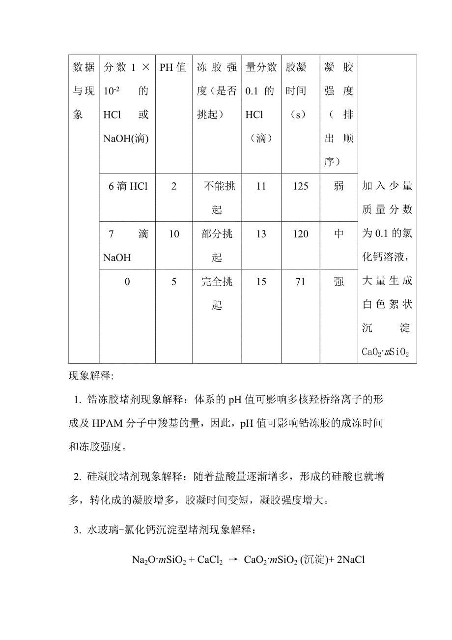 石工102班1002156堵水剂的制备与性质_第5页