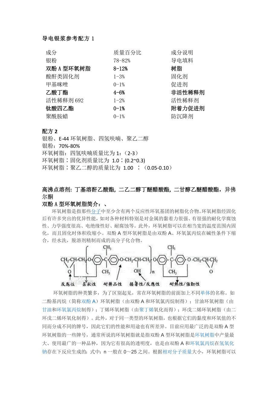 导电银浆参考配方_第1页