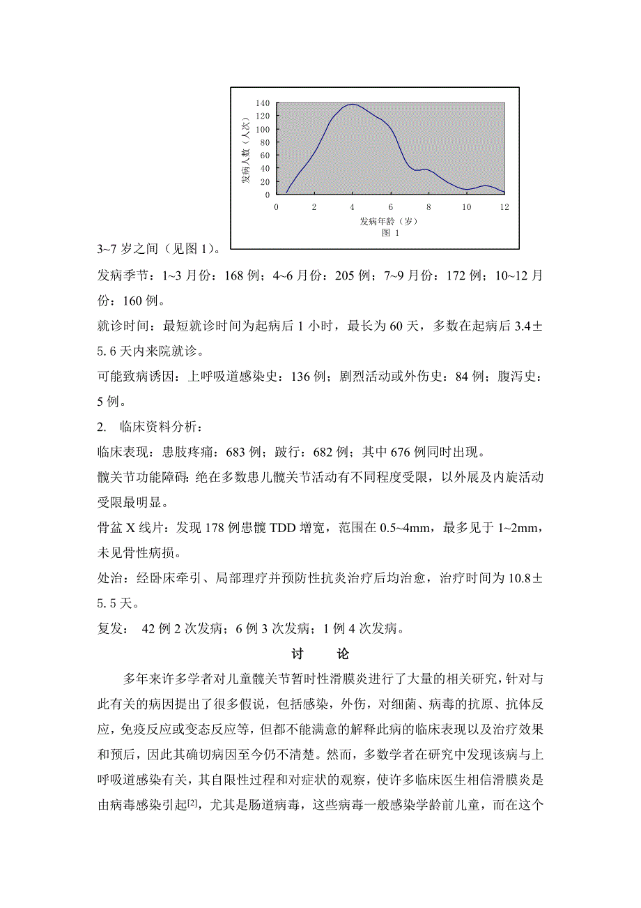 儿童髋关节暂时性滑膜炎临床流行病学分析(中文)_第2页