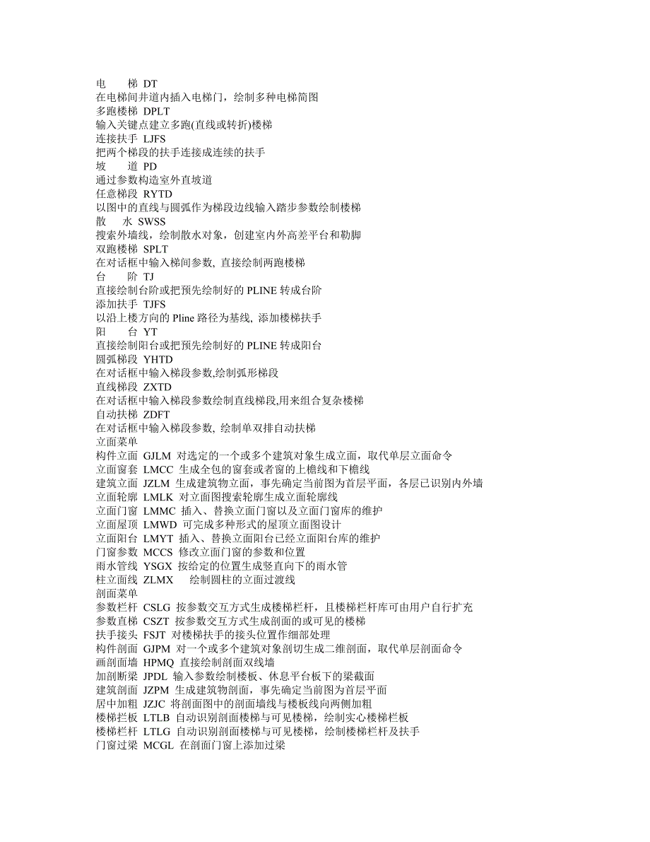 天正建筑及cad常用命令_第3页