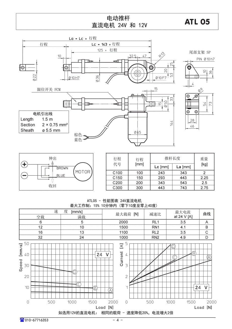 意大利servomech电动推杆及升降机中文版2011_第5页