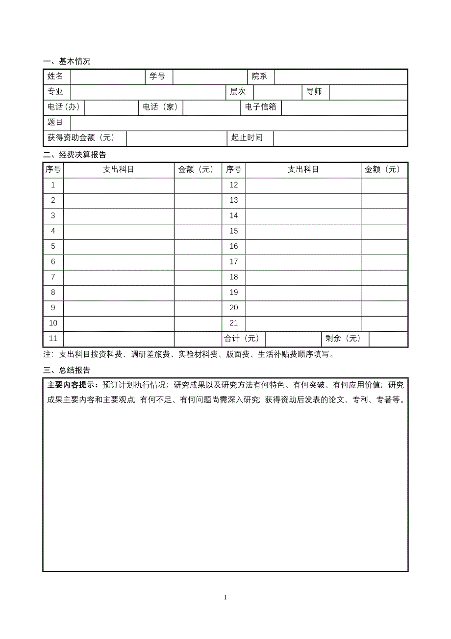 研究生创新基金资助项目总结报告_第2页