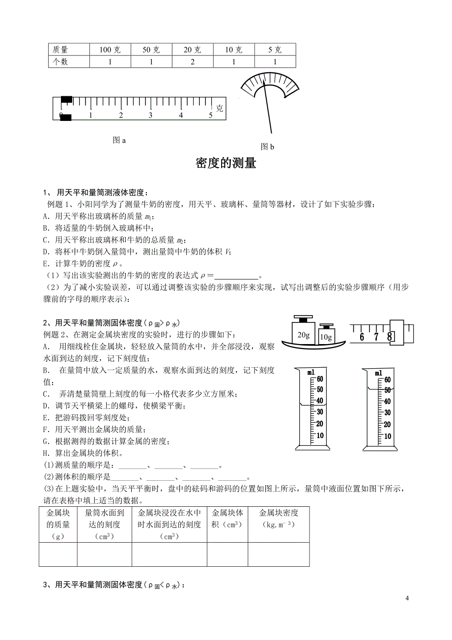 模拟试题汇编---力学实验专题复_第4页