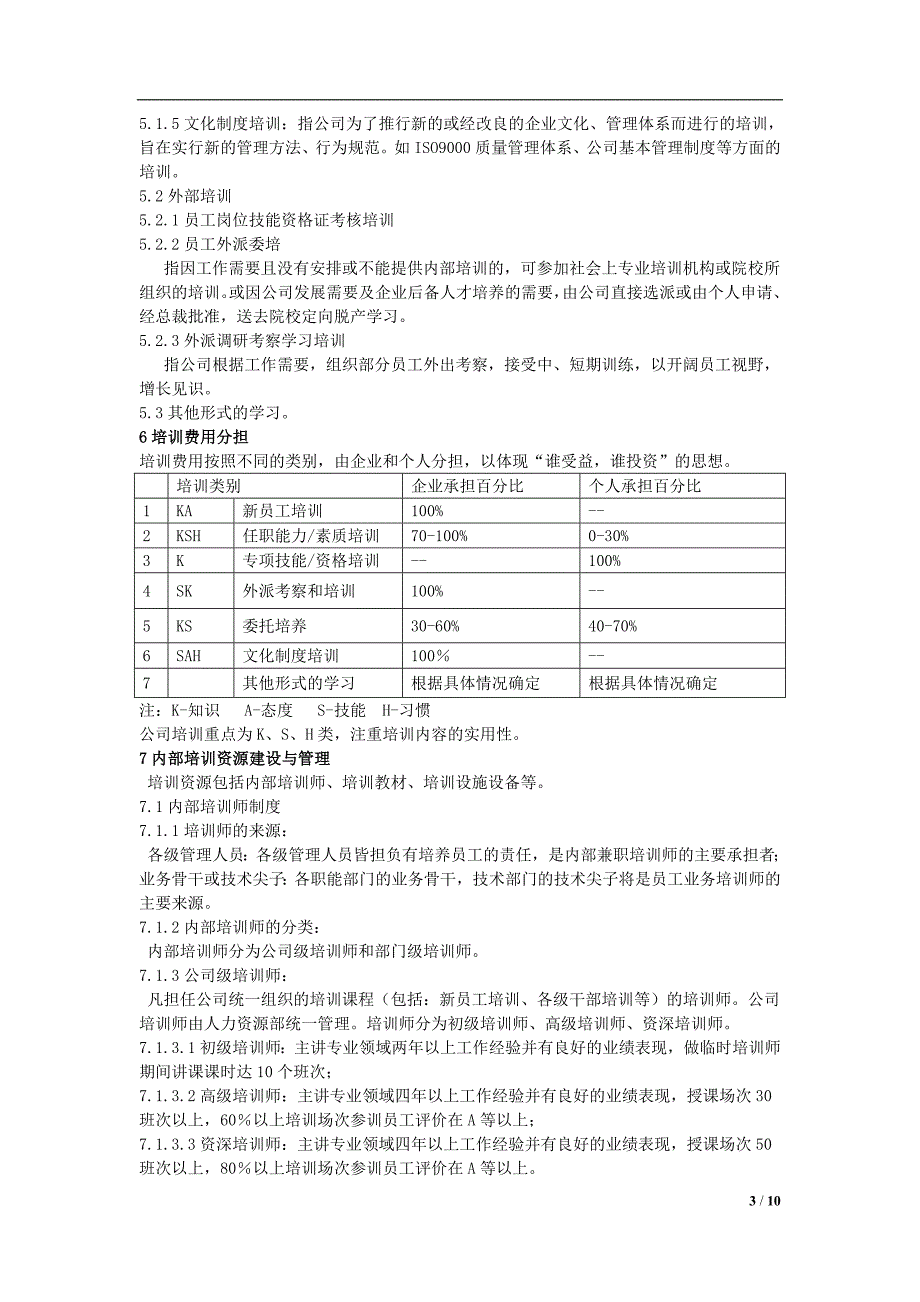 员工培训管理办法(征求意见稿)_第3页