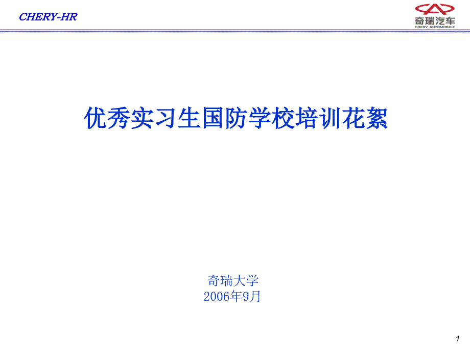 优秀实习生国防学校培训花絮_第1页