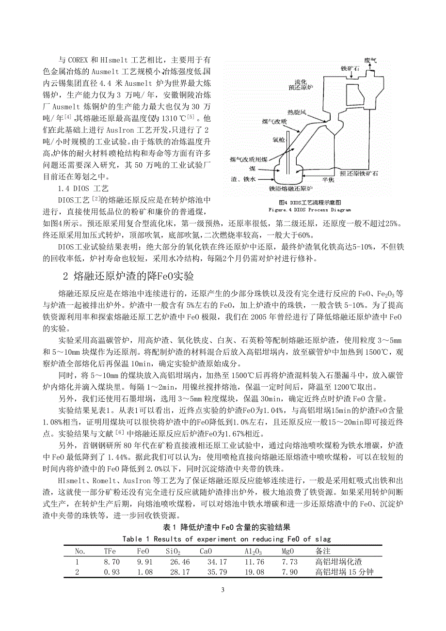 转炉熔融还原炼铁工艺探讨_第3页