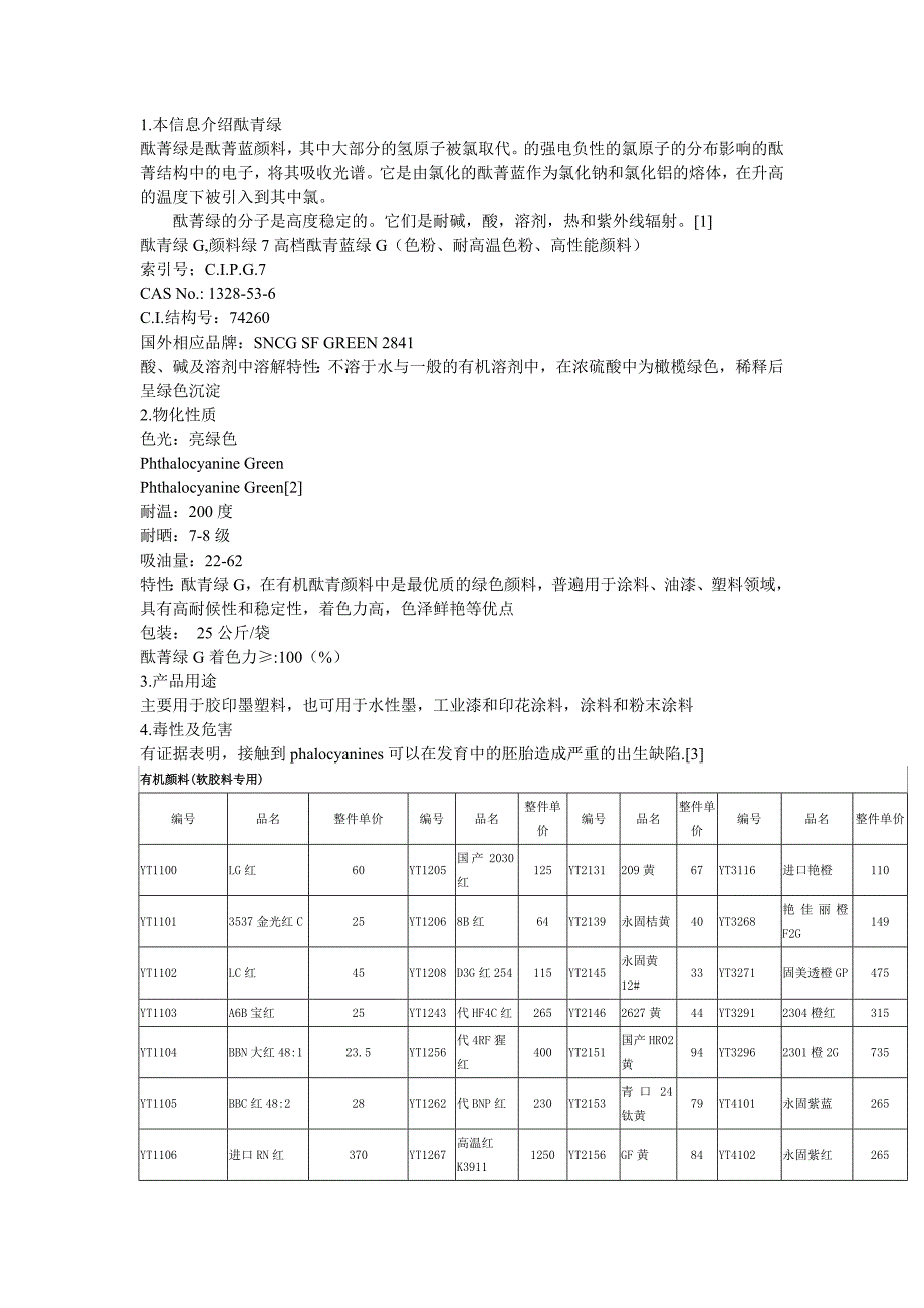 酞青绿g有机颜料_第1页