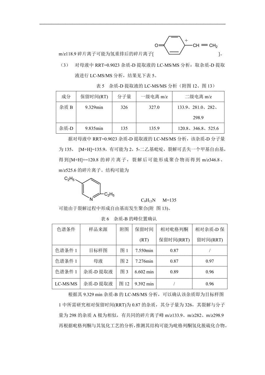 液质联用技术在药物杂质结构分析中的应用_第5页