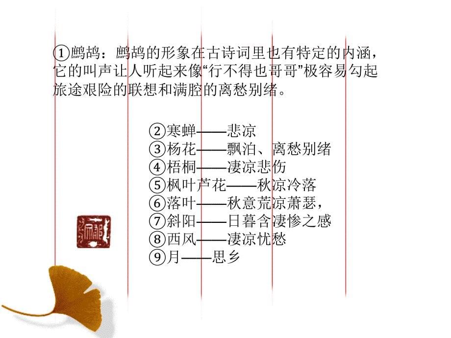 高考语文意象意境类诗歌几点表述规律课件_第5页