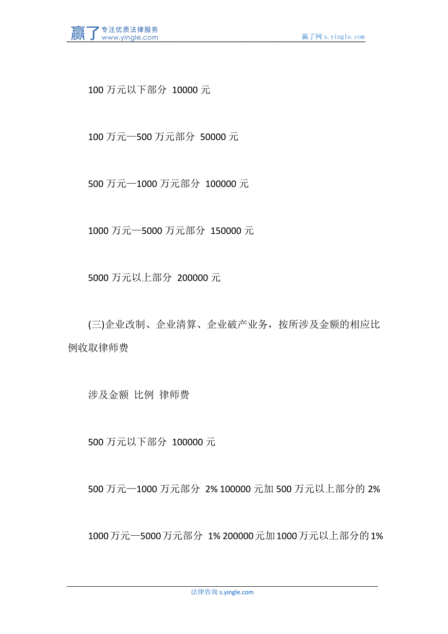 非诉讼类法律事务收费标准(2017年最新版)_第3页