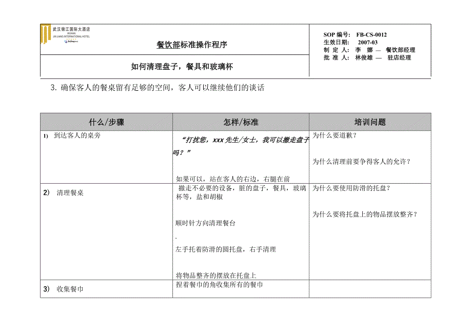 西餐厅标准操作-如何清理盘子 餐具和玻璃杯_第2页