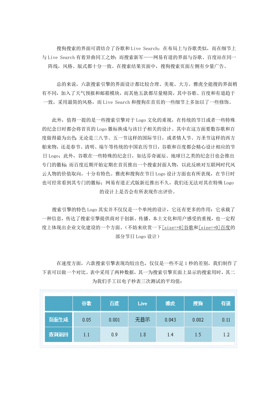 六大搜索引擎的比较_第3页