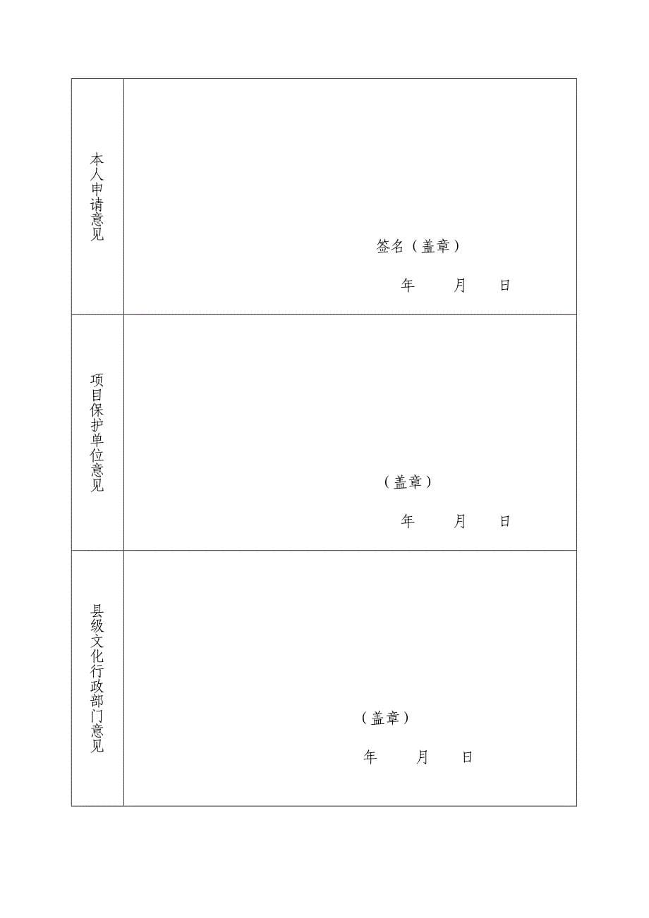 省级非物质文化遗产项目代表性传承人申报书(传统戏剧类)_第5页