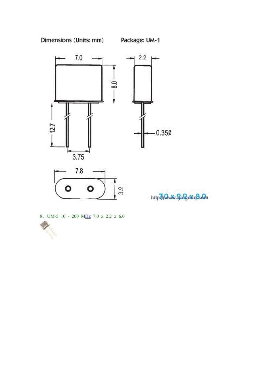 1-2常用无源晶振封装尺寸及实物图_第5页