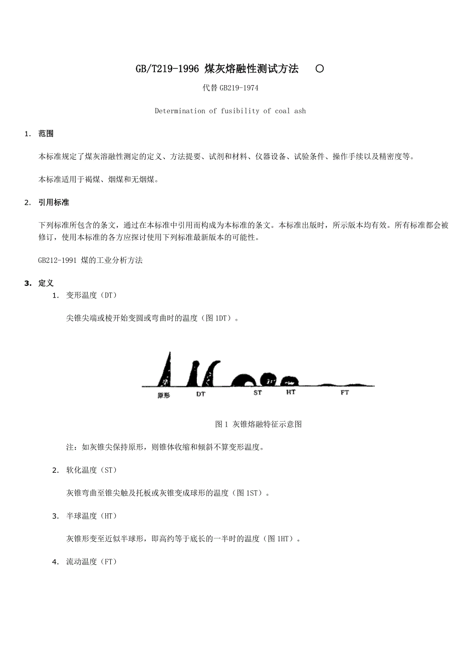 煤灰熔融性测试方_第1页