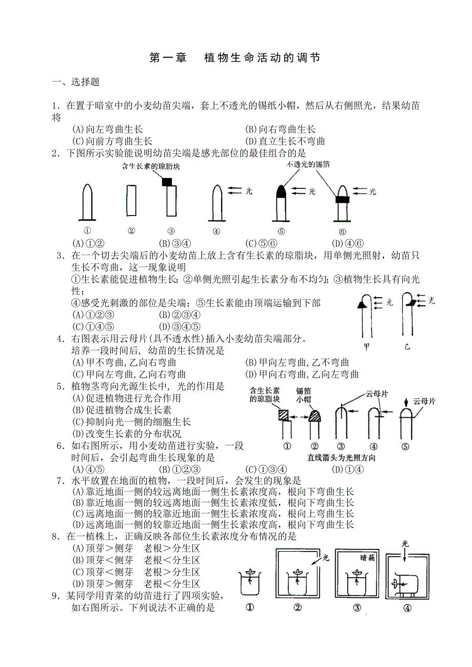 植物激素的测试_第1页