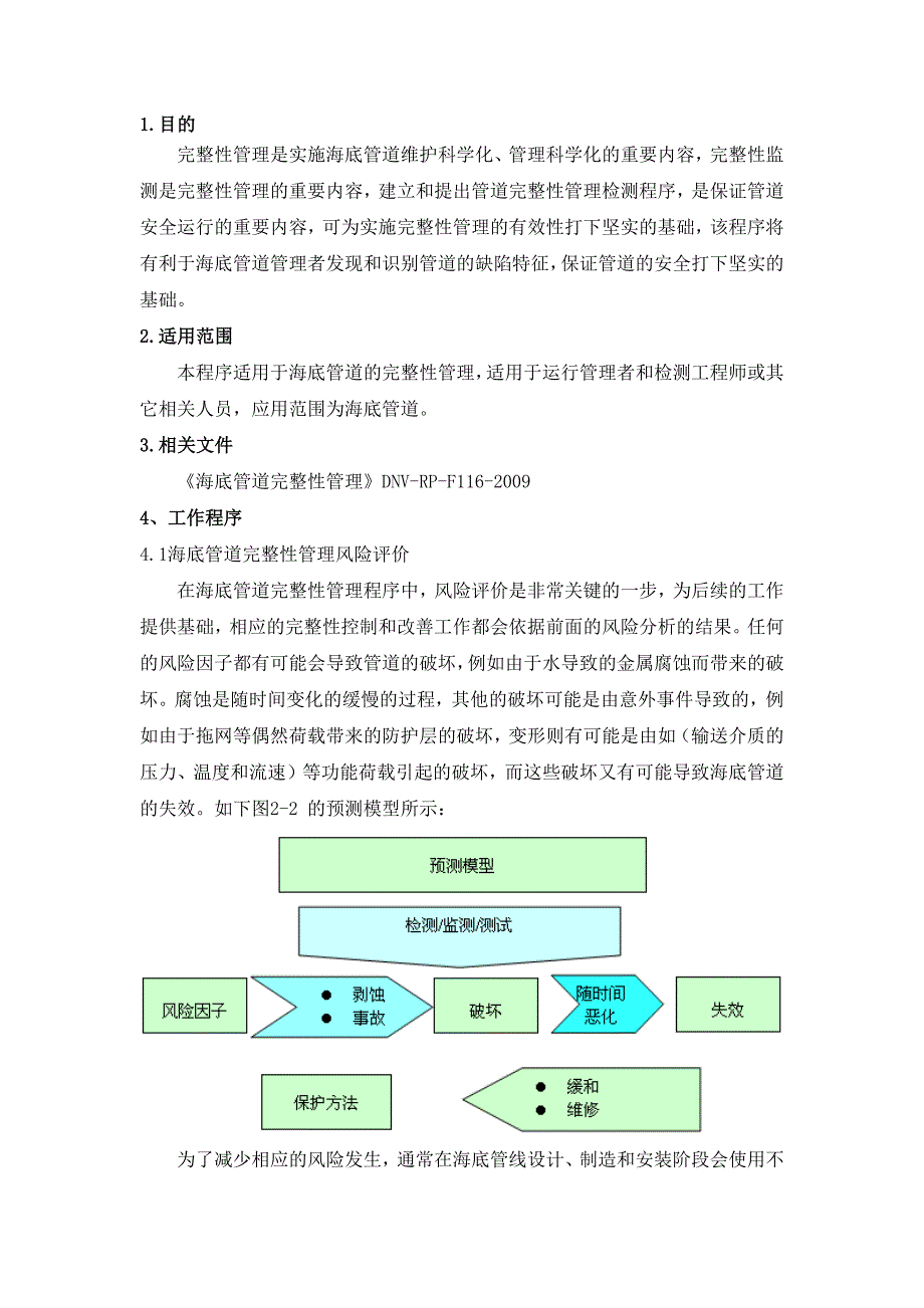 海底管道完整性管理程序风险评估_第2页