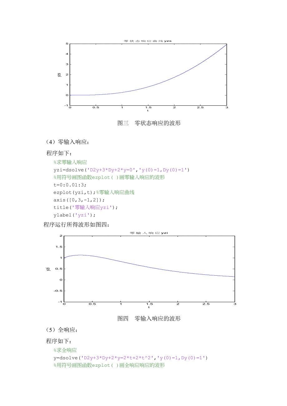 信号与系统实验之连续线性时不变系统的分析_第5页