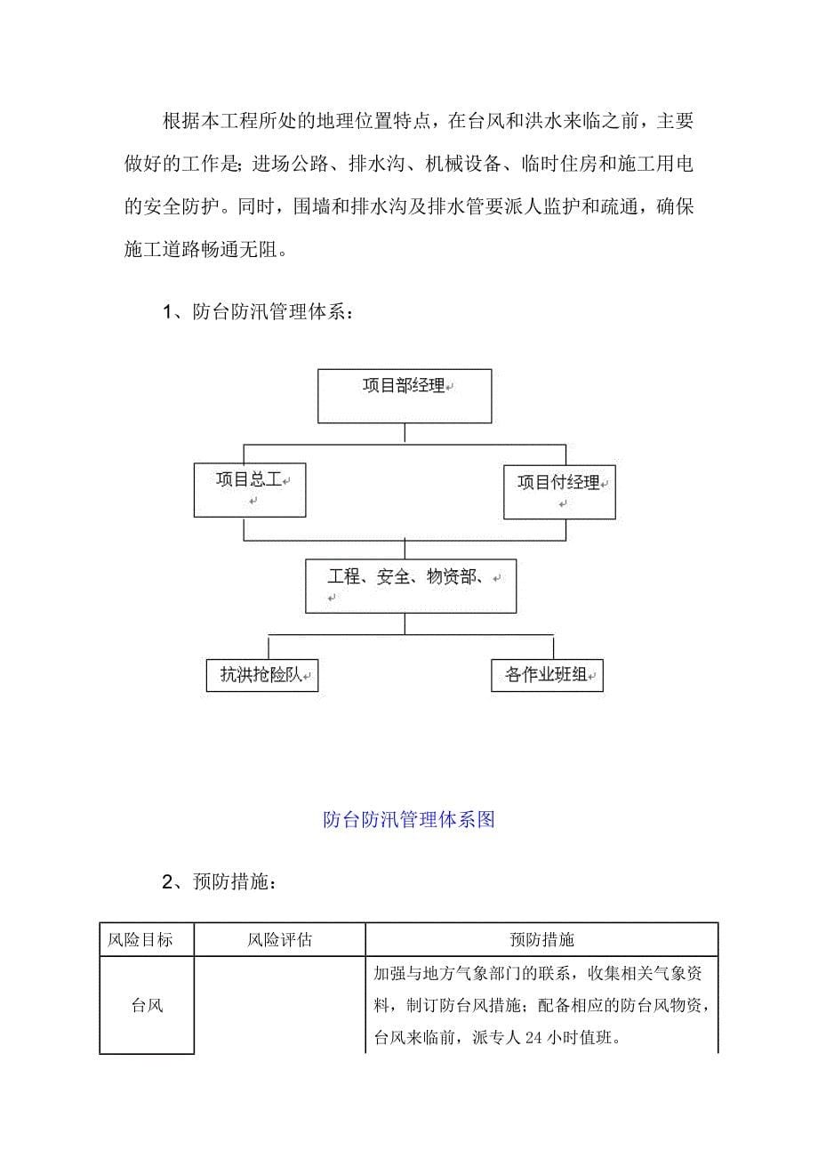 汛期安全生产措施和应急预案_第5页