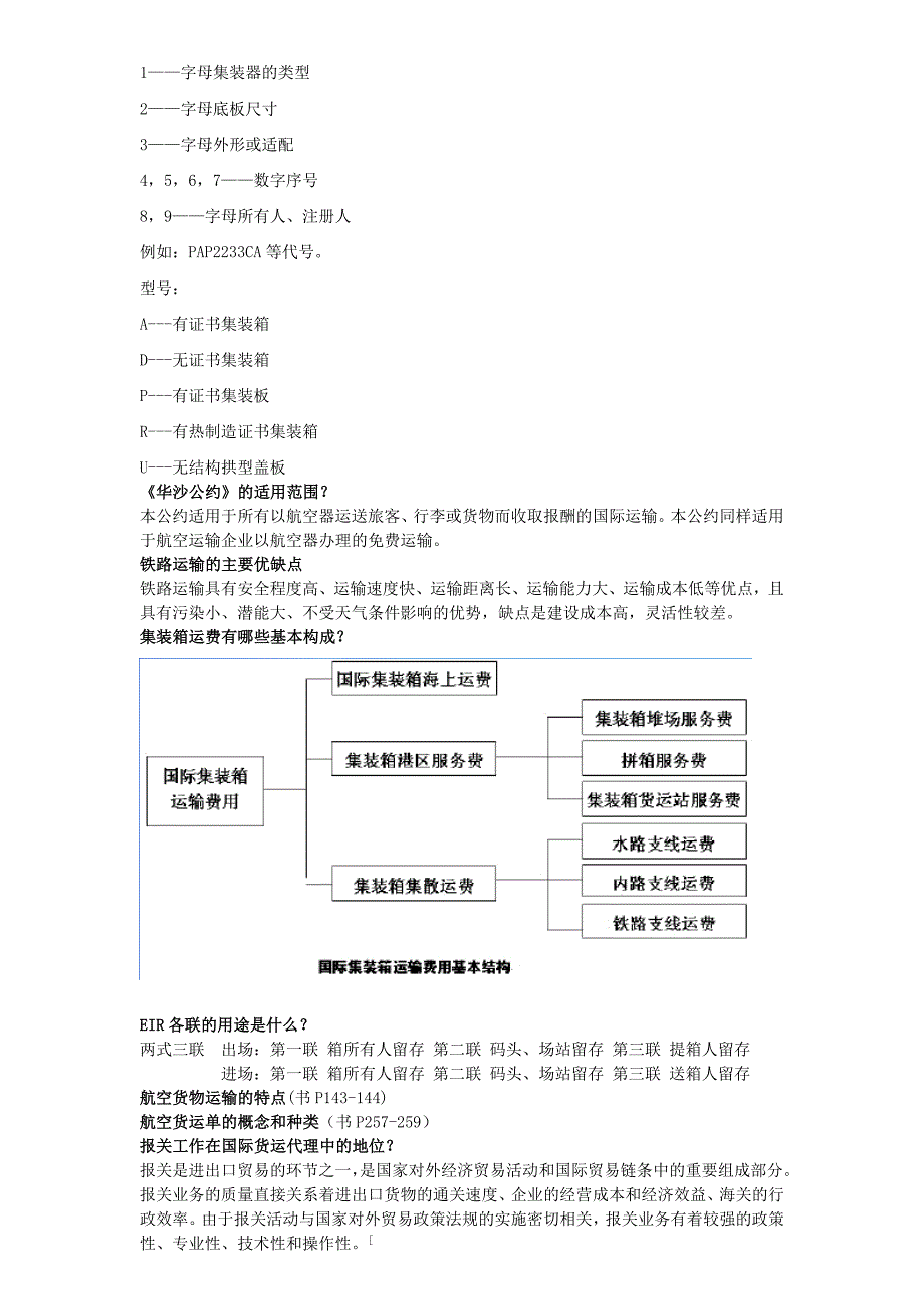 国际货运与货代复习重点_第4页