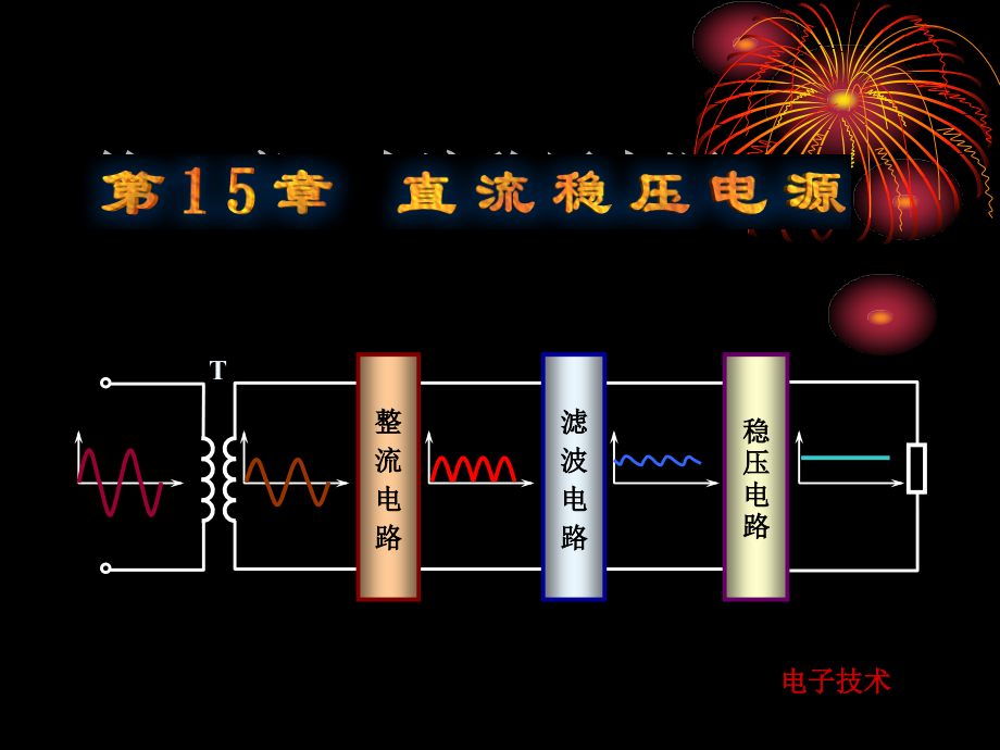 电子技术ppt电子课件教案-第15章   直流稳压电源_第1页