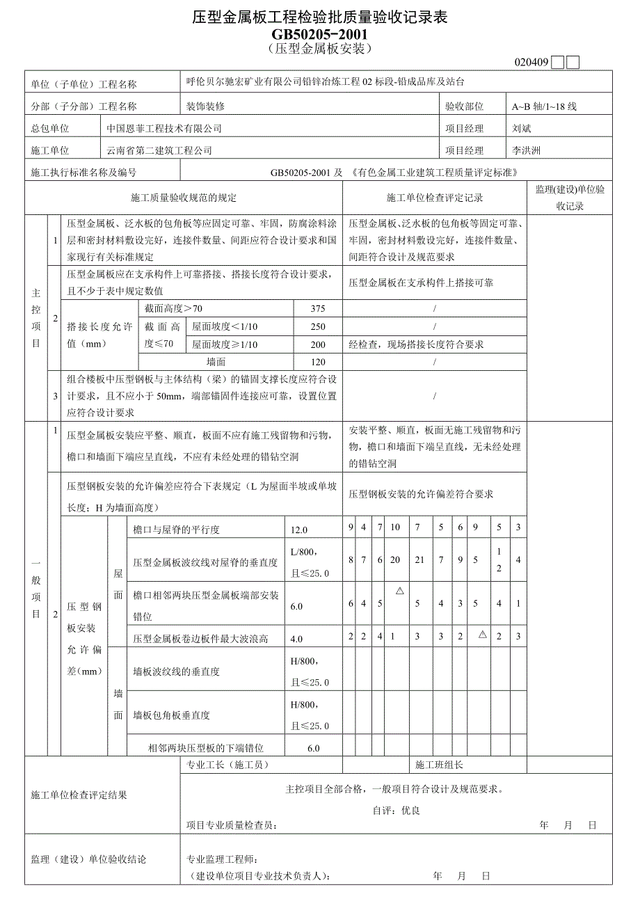 压型金属板(制作、安装)_第2页