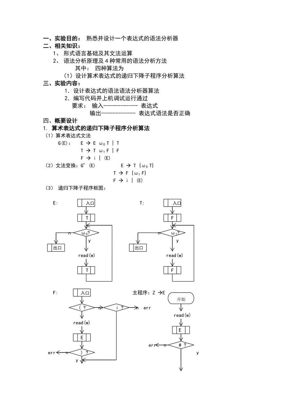 编译原理——表达式分析_第1页