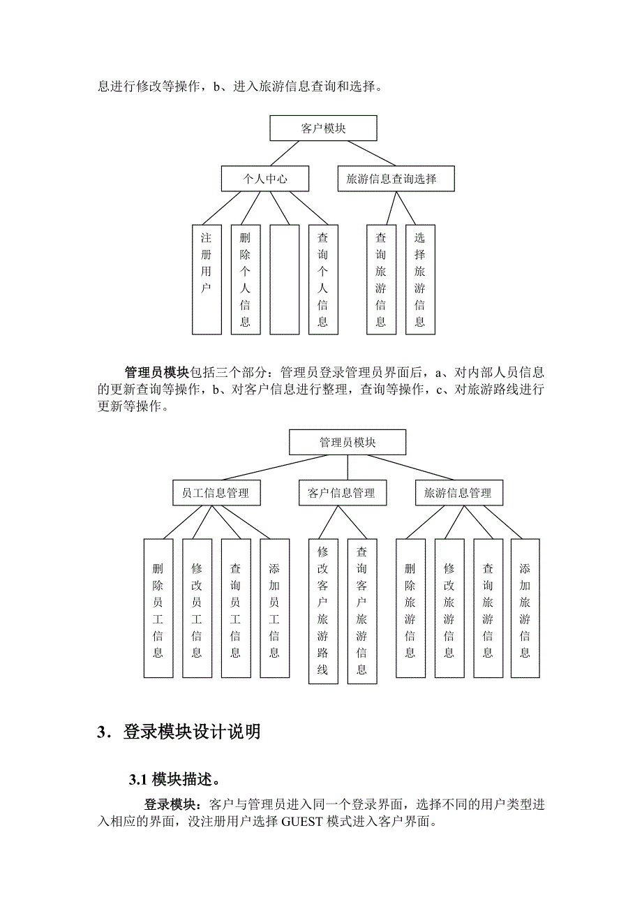 旅行社管理系统详细设计说明书_第2页