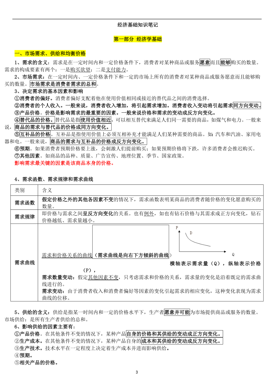 2017年中级经济师经济基础知识讲义_第3页