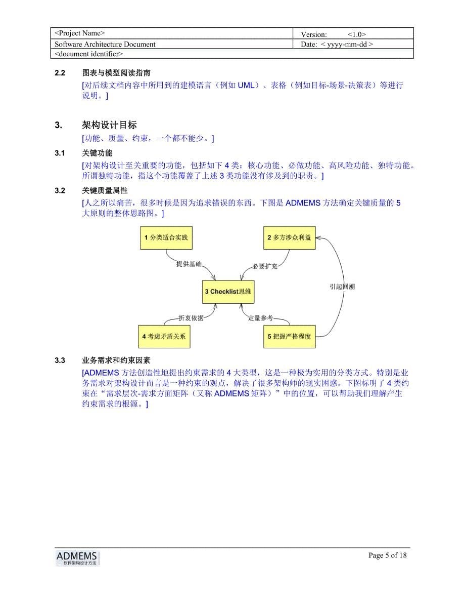 软件架构设计文档模板_第5页