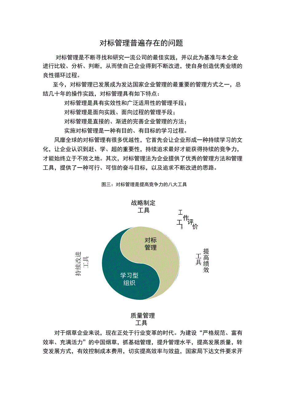 对标管理普遍存在的问题_第1页