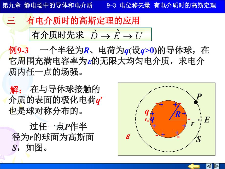 电位移矢量 有电介质时的高斯定理_第4页