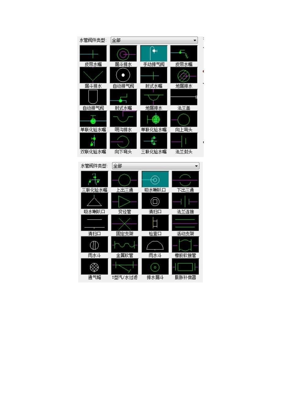 常用水管阀件图例_第5页
