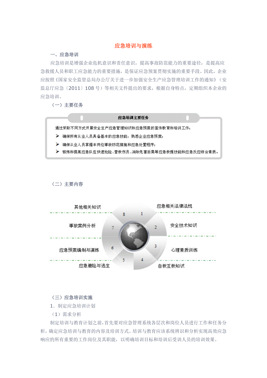 应急知识——应急培训与演练_第1页