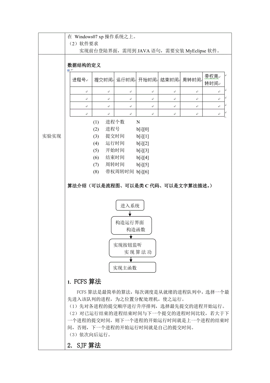 操作系统进程调度模拟课程设计(java)_第2页