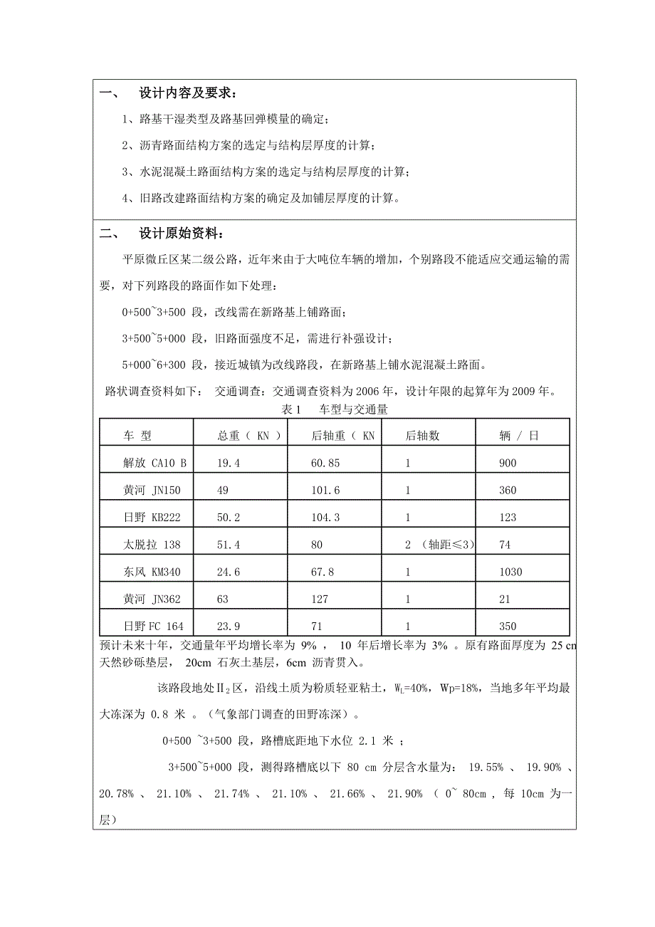 道路工程课程设计任务书三_第2页