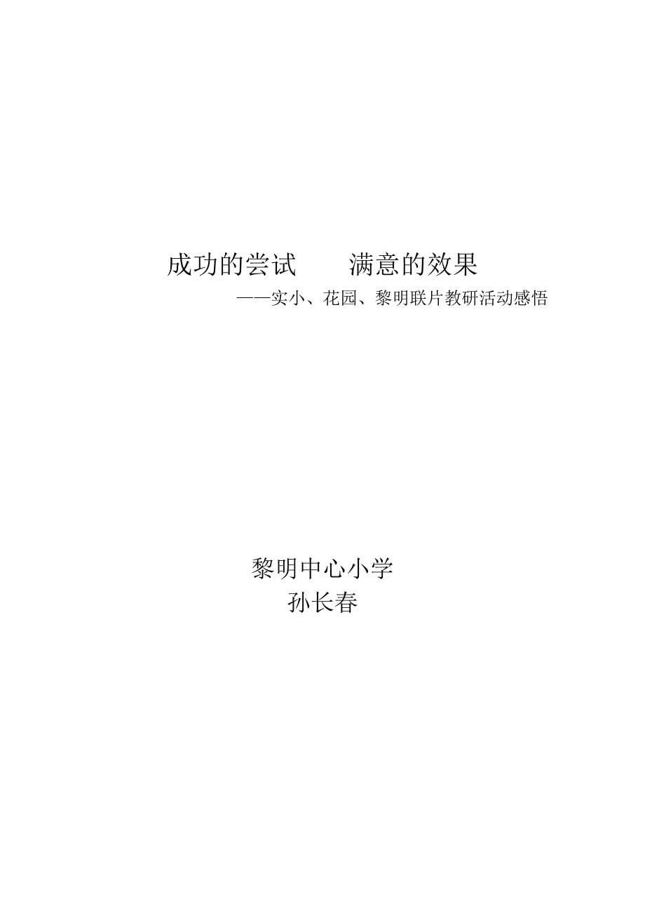 农村小学联片教研活动总结_第5页