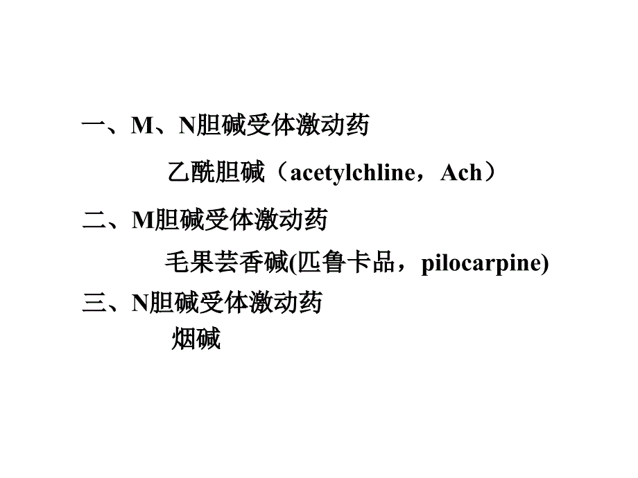 胆碱受体激动药和作用于胆碱酯酶药6_第3页