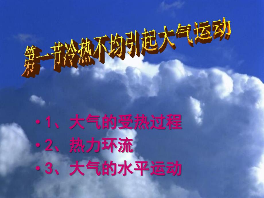 [理学]21冷热不均引起大气运动_第1页