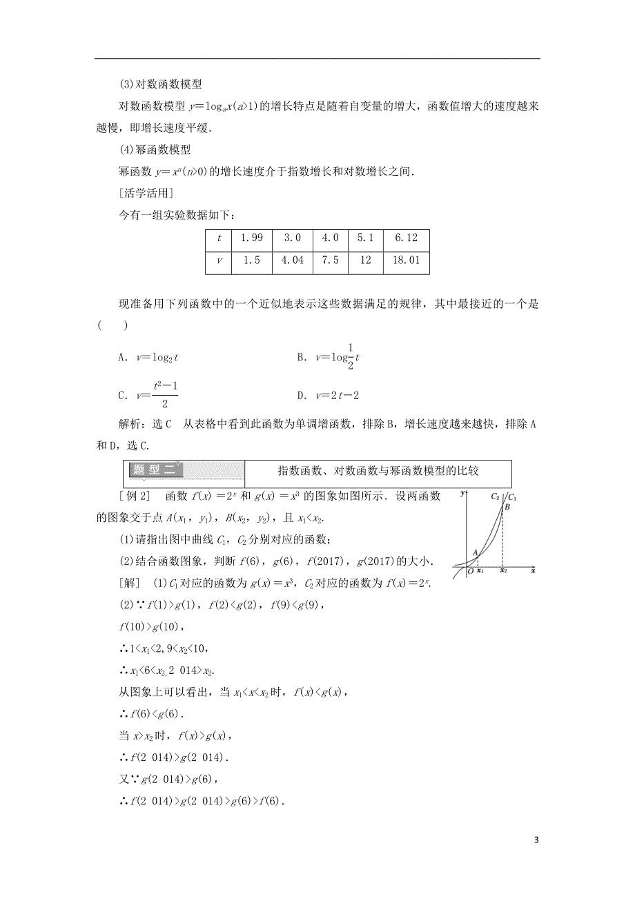 2017-2018年高中数学 第三章 函数的应用 3.2.1 几类不同增长的函数模型学案（含解析）新人教a版必修1_第3页