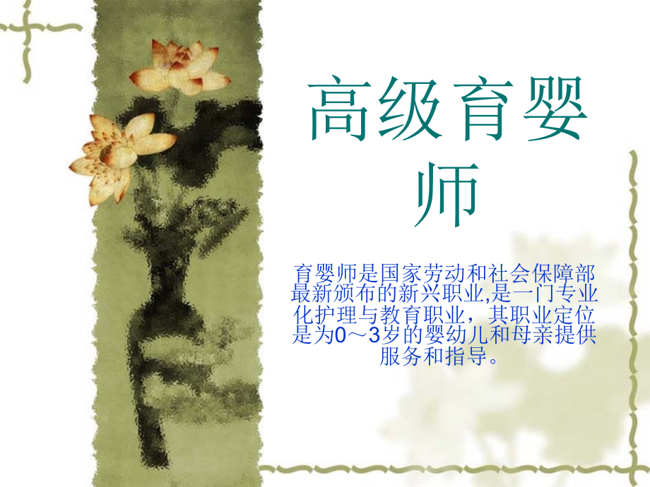 高级育婴师常识_第1页